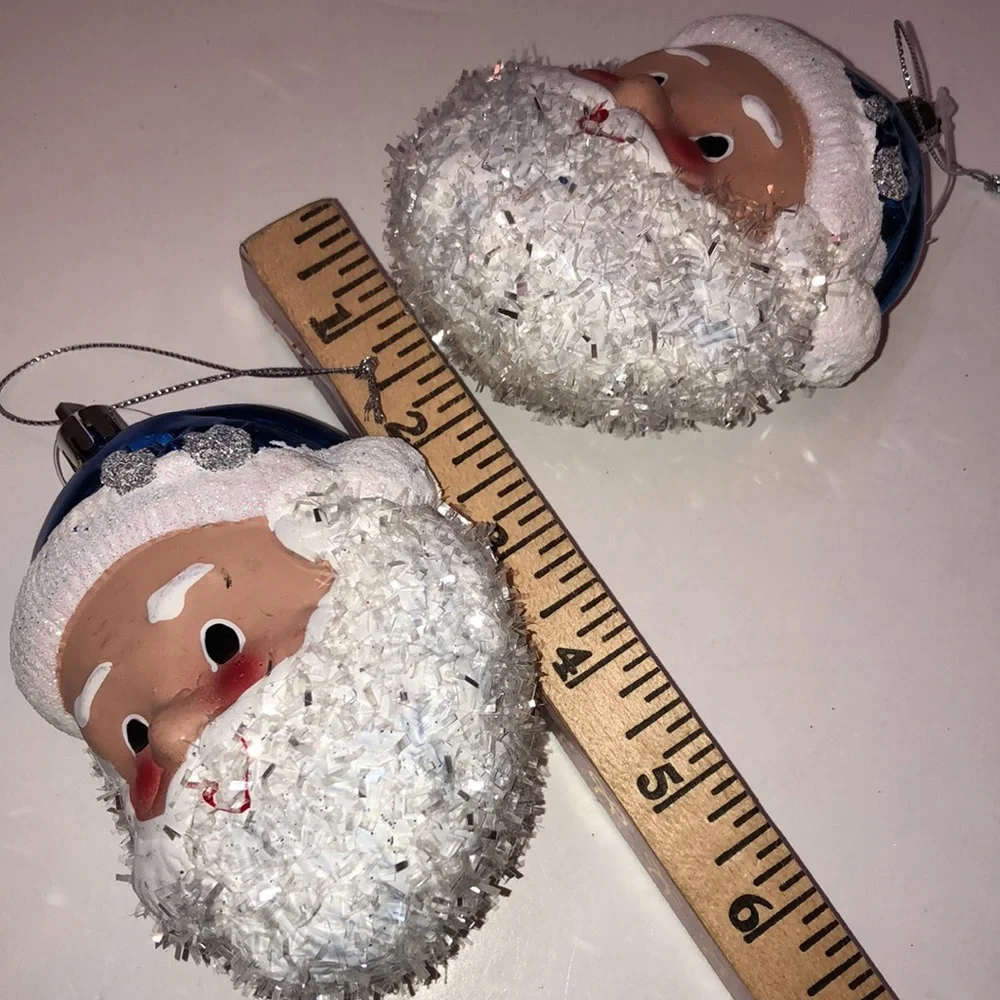 Santa Ornaments Retro Santa Ornaments New but look old Santa Claus Ornaments